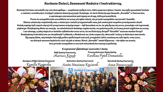 „Koraliki” z Czarnocina świętują 10-lecie. Wyjątkowy jubileusz dziecięcego zespołu