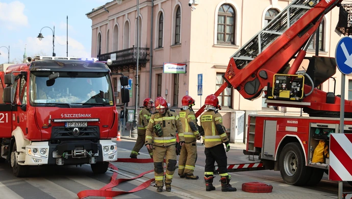 Pożar w kamienicy przy ulicy Słowackiego 