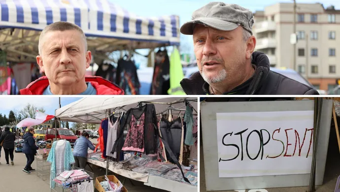 Akcja „Stop SENT”. Piotrkowscy kupcy protestują