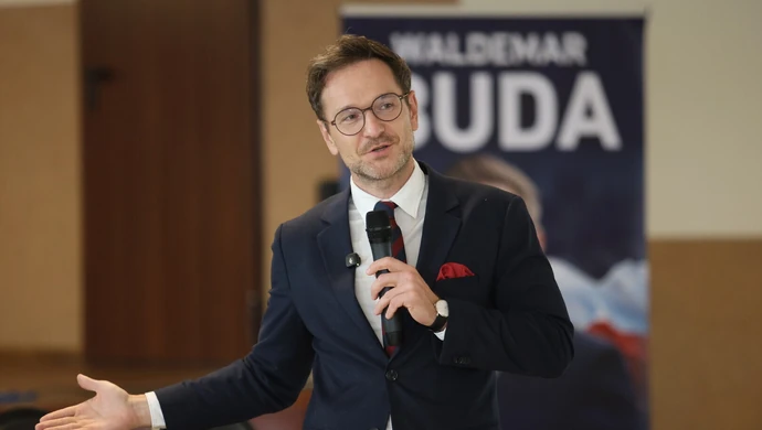 Europoseł Waldemar Buda w Gomulinie. 