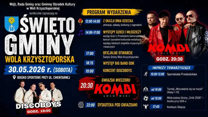 Święto gminy Wola Krzysztoporska 2026 