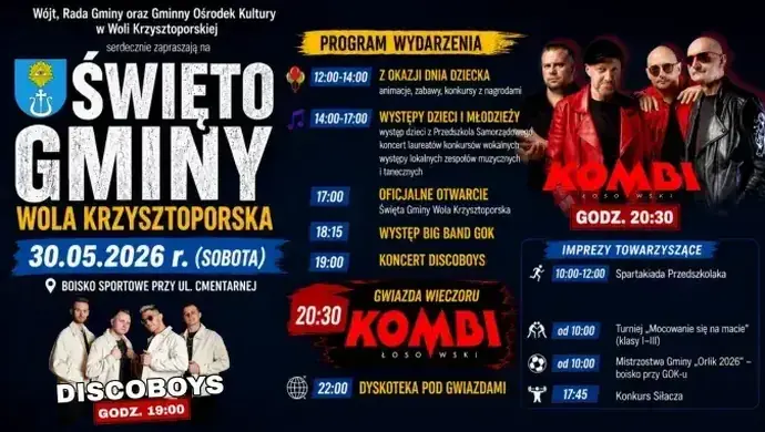 KOMBI gwiazdą Święta Gminy Wola Krzysztoporska