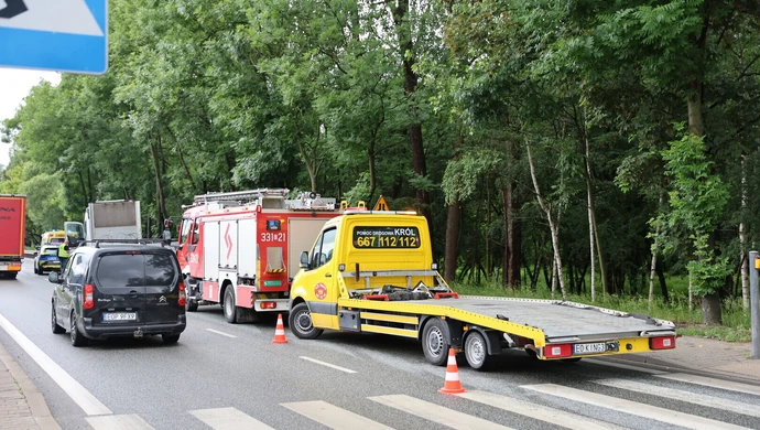 Zderzenie na Sulejowskiej, utrudnienia w ruchu