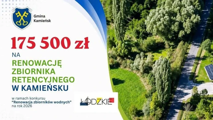 Ponad pół miliona złotych na renowację zbiornika na Ściegnach. Kamieńsk rozpoczyna rewitalizację terenu