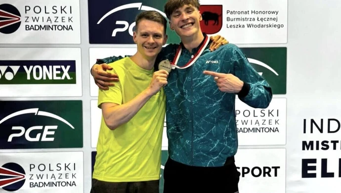 Maksymilian Danielak wicemistrzem Polski! Największy sukces badmintonisty Ruchu Piotrków 