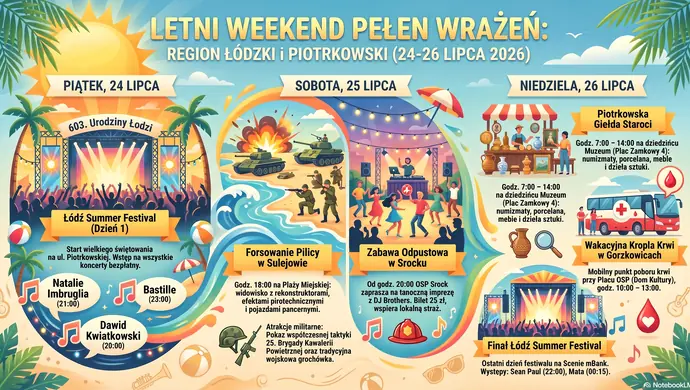 Co robić w weekend? Oto najciekawsze wydarzenia w regionie (24–26 lipca)
