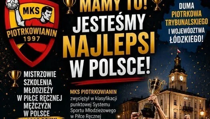 MKS Piotrkowianin najlepszym klubem w Polsce w szkoleniu młodzieży w piłce ręcznej