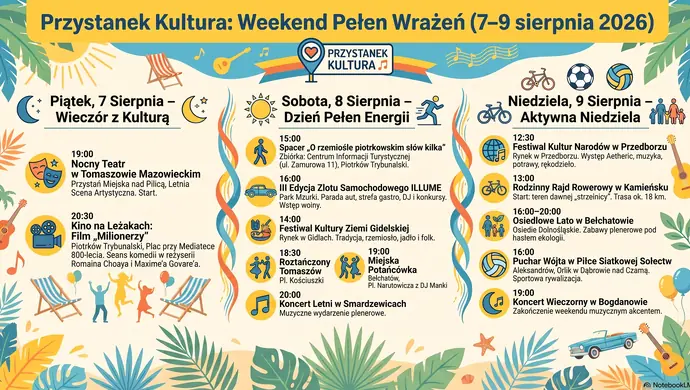 Weekend pełen atrakcji w regionie. Sprawdź, co będzie się działo od 7 do 9 sierpnia