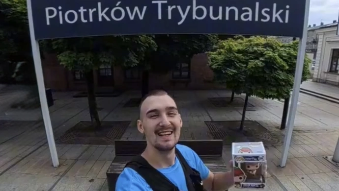Znany TikToker przyjechał do Piotrkowa. Podjął nietypowe wyzwanie