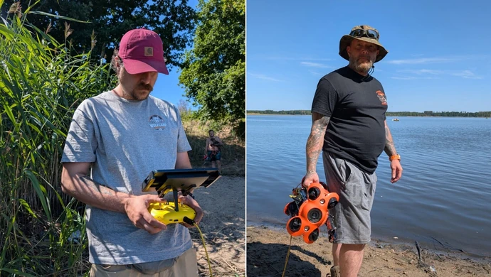 Podwodny dron i wykrywacze nad Zalewem Sulejowskim. Szkolili się, by szukać zaginionych