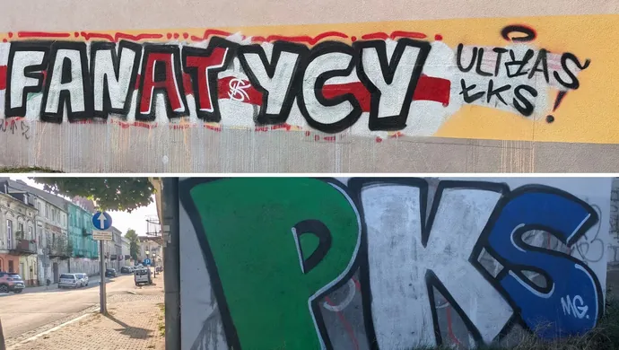 Napisy szpecą Piotrków. Mieszkańcy mają dość płacenia za wandali