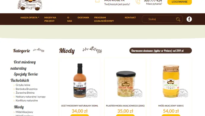 Sklep z miodami naturalnymi - jak wybrać miód dopasowany do swoich potrzeb?