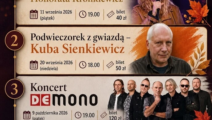 Jesienne Kalendarium Wydarzeń w Miejskim Ośrodku Kultury w Sulejowie!