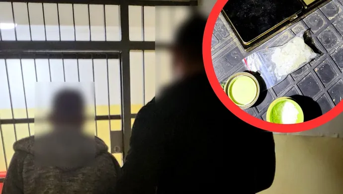 Nerwowo zareagował na widok radiowozu. Policjanci znaleźli mefedron
