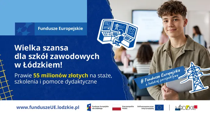 Wielka szansa dla szkół zawodowych w Łódzkiem! Prawie 55 milionów złotych na staże, szkolenia i pomoce dydaktyczne