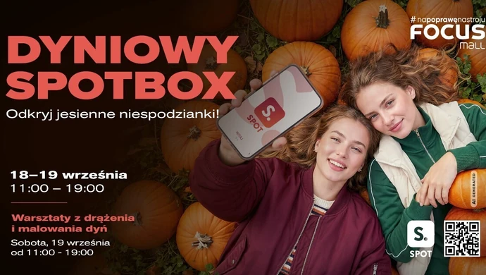 Dyniowy SPOTBOX i warsztaty z drążenia dyń w Focus Mall w Piotrkowie
