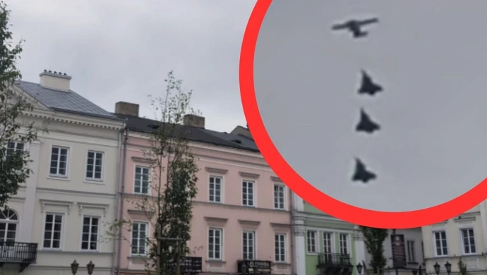 Trzy myśliwce Rafale nad Piotrkowem. Wiemy, co robiły myśliwce nad miastem [wideo]