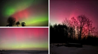 Piękna zorza nad Piotrkowem i regionem WASZE ZDJĘCIA