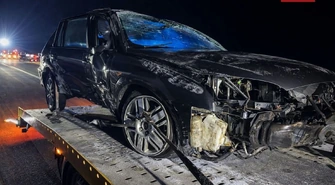 Pijany kierowca przebił bariery na A1 i zjechał na przeciwległy pas. Groźne zdarzenie pod Piotrkowem