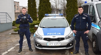 Policjanci z Bełchatowa uratowali życie mężczyźnie