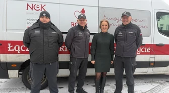 Ponad 28 litrów daru życia - funkcjonariusze piotrkowskiego aresztu wzięli udział w akcji krwiodawstwa