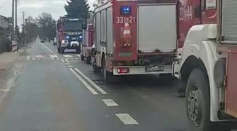 Ewakuacja Szkoły Podstawowej w Łęcznie po rozpyleniu drażniącej substancji