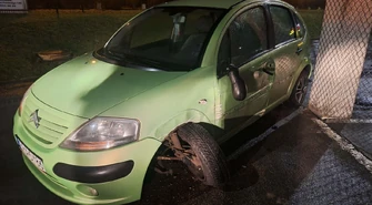 Zakręt przy M Parku okazał się bardziej wymagający niż się wydawało. Koło powiedziało „pas”