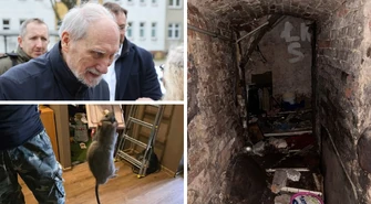 Piotrków Trybunalski: kamienica w Rynku w fatalnym stanie. Sześcioosobowa rodzina boi się o zdrowie i życie, w TBS interweniował poseł PiS Antoni Macierewicz