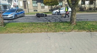 Dwa zdarzenia drogowe z udziałem motocyklistów w Piotrkowie w ciągu kilku godzin