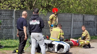 Dwa zdarzenia drogowe z udziałem motocyklistów w Piotrkowie w ciągu kilku godzin