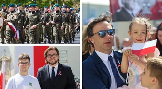 Tak świętowano 3 maja 2026 w Piotrkowie Trybunalskim. Uroczyste obchody Święta Konstytucji 3 maja i piękna defilada mundurowych