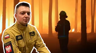 Młodszy kapitan Adam Romas z piotrkowskiej jednostki PSP pomoże w akcji gaśniczej na wschodzie kraju przy jednym z największych pożarów lasów 
