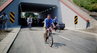 Tak powstawał tunel na trasie W-Z w Piotrkowie. Archiwalne zdjęcia z budowy i otwarcia