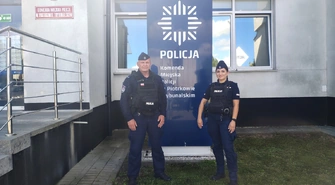 Piotrkowscy policjanci uratowali życie mężczyzny, który leżał na torach kolejowych