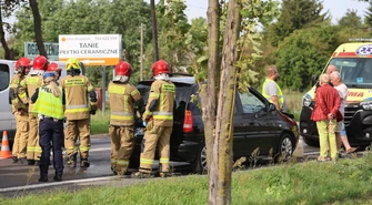 Kolejny wypadek na DK12. Zderzyły się trzy samochody, jedna osoba trafiła do szpitala