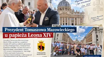 Prezydent Tomaszowa u papieża Leona XIV. Przekazał mu wyjątkowy prezent