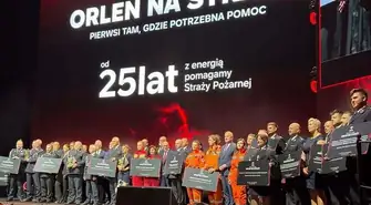 OSP Przygłów doceniona na jubileuszowej gali ORLEN „Na Straży