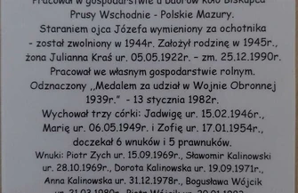 Srock Jadwiga Kalinowska odznaczona Medalem Opiekuna Miejsc Pamięci