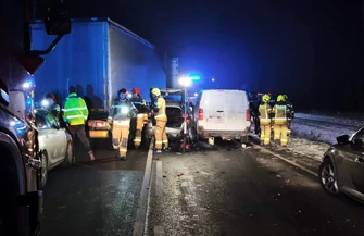 Wypadek na DK12 w Poniatowie. Droga była całkowicie zablokowana