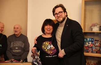 Prezydent gra z WOŚP Spotkanie w sztabie 4615