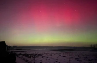 Piękna zorza nad Piotrkowem i regionem WASZE ZDJĘCIA