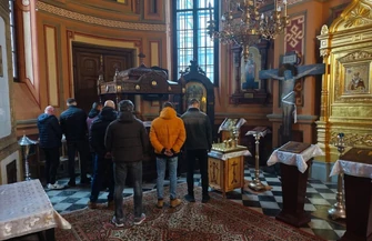 Osadzeni z Aresztu Śledczego w piotrkowskiej cerkwi