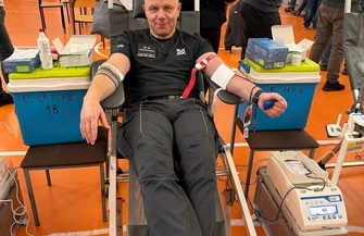 Ponad 28 litrów daru życia - funkcjonariusze piotrkowskiego aresztu wzięli udział w akcji krwiodawstwa