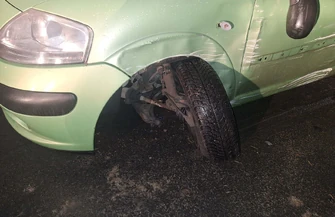 Zakręt przy M Parku okazał się bardziej wymagający niż się wydawało. Koło powiedziało pas