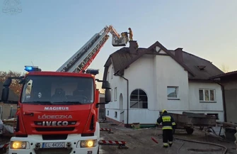 Groźny pożar w powiecie piotrkowskim 