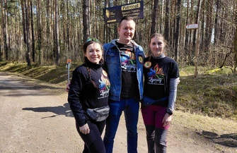 Sport i pomoc w moszczenickim lesie