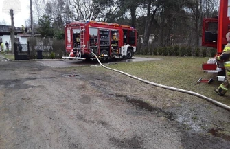 Pożar domu w Przygłowie. Nikomu nic się nie stało straty jednak są duże
