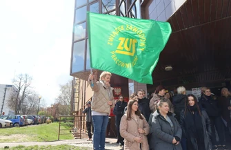 Pracownicy ZUS w Piotrkowie wsparli protest w Warszawie. Chcemy godnej płacy