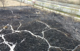 Kolejny w tym sezonie pożar traw na Bugaju