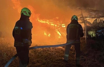 Pożar stajni w Kotuszowie. Zginęły dwa konie